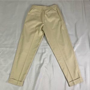 COS cotton tapered tan / cream pants